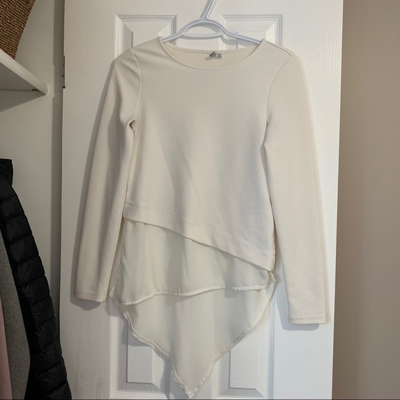 3 for $15 Only White Asymmetrical Top - Picture 2 of 7